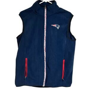 Patriots - New England Patriots - Full Zip - Fleece Sleeveless Vest - Size S NFL